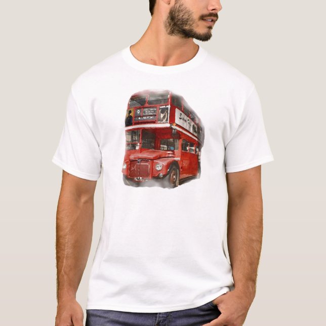 Old Red London Bus T-Shirt (Front)