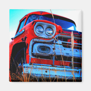 Old Red Truck Magnet