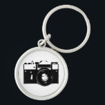 Old retro monochrome SLR camera Keychain<br><div class="desc">Old retro monochrome SLR camera - perfect gift for photographers and all retro technology freaks</div>