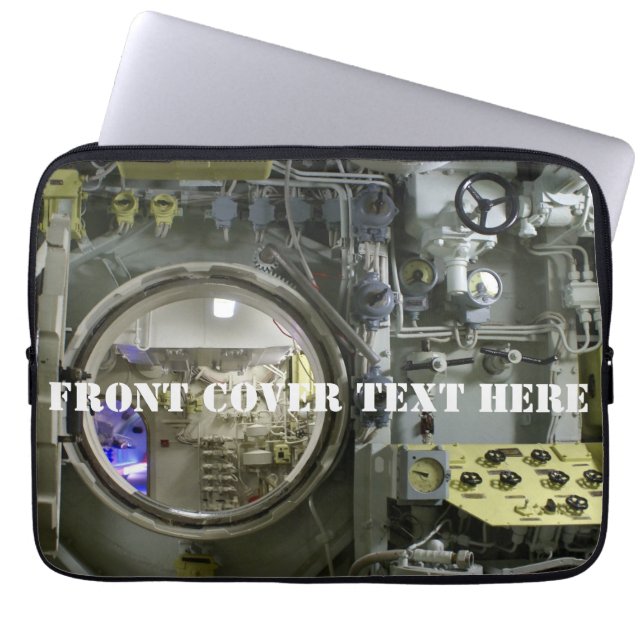 old retro submarine laptop sleeve (Front)