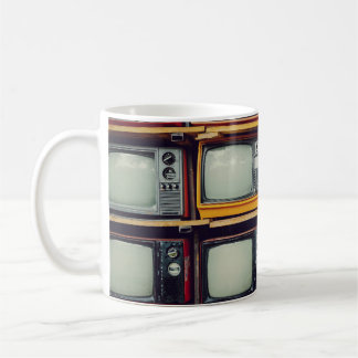 Old Retro Television Blank Screen Coffee Mug