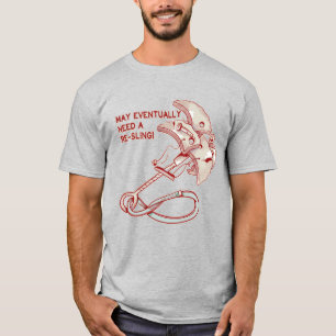 Old Rock climbing cam funny  T-Shirt