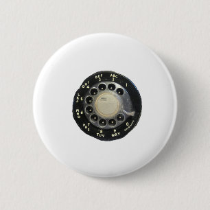 Old Rotary Phone Dial 2 Inch Round Button