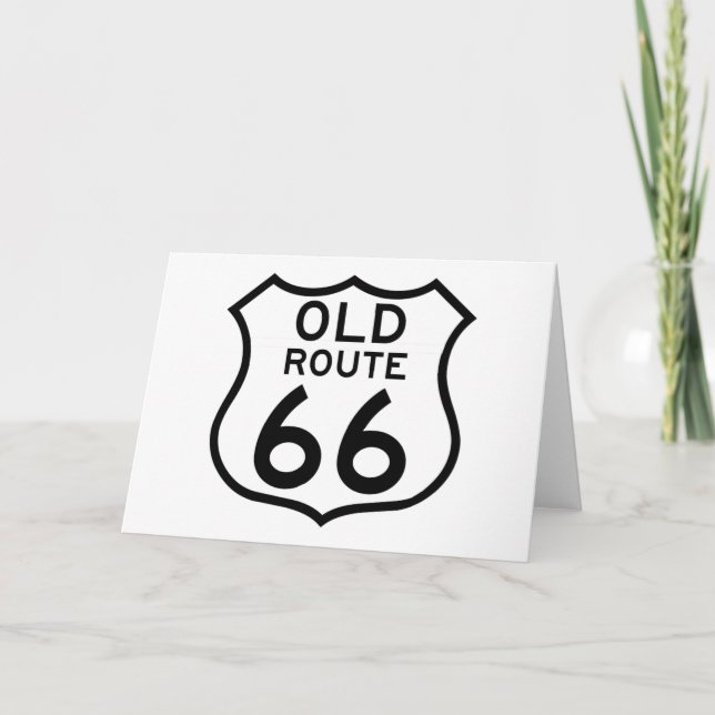 Old Route 66 Card (Front)