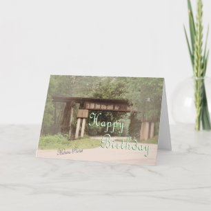 Old RR Trestle Birthday-customize Card