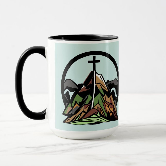 Old Rugged Christian Cross Mug (Left)