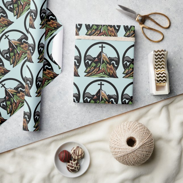 Old Rugged Christian Cross Wrapping Paper (Crafts)