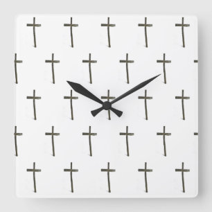 Old Rugged Cross Wall Clock
