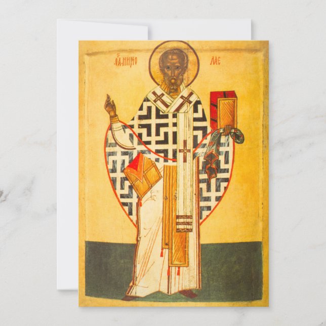 Old Russian icon of St.Nicholas (Front)