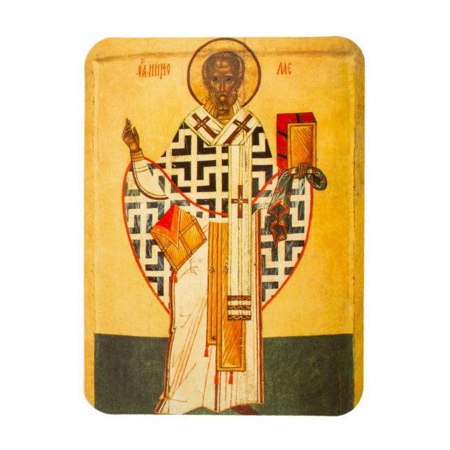 Old Russian icon of St.Nicholas Magnet (Vertical)
