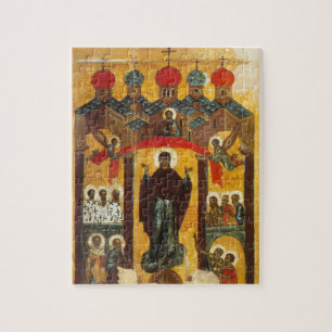 Old Russian icon The Intercession Jigsaw Puzzle