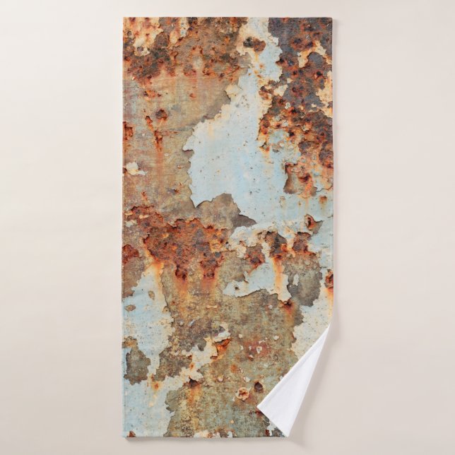 Old rust surface background and texture bath towel (Bath Towel)