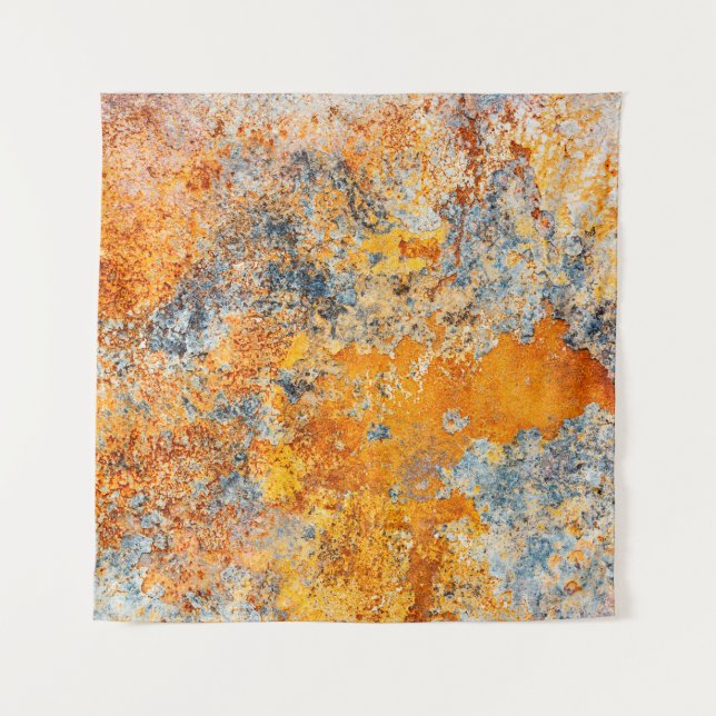 Old rust texture. Grunge rusted metal background. Tapestry (Front)