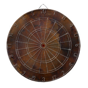 Old Rusted Look Dart Board
