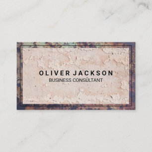 Old Rusted Metal Border   Wall Texture Business Card