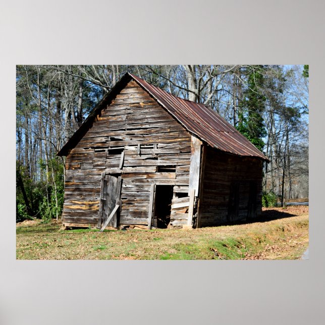 Old Rustic Barn Shed Poster (Front)
