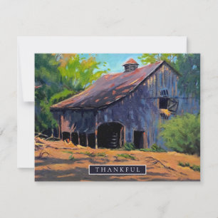 Old Rustic Country Barn Card
