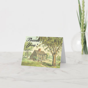 Old Rustic House, "Thank You!" Card
