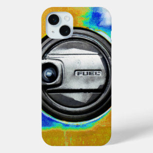 Old Rusty Car Fuel Tank Cap iPhone 15 Mini Case