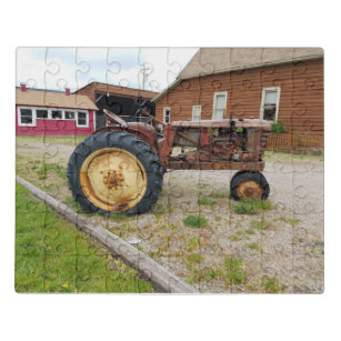 Old Rusty Farm Tractor Photograph Jigsaw Puzzle