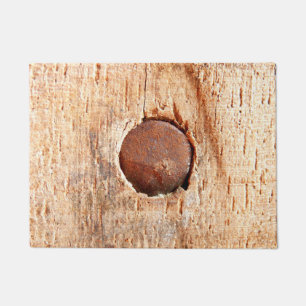 Old Rusty Nail Door Mat