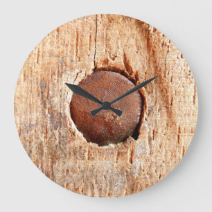 Old Rusty Nail Wall Clock