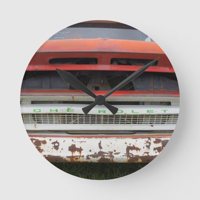 Old Rusty Round Clock (Front)