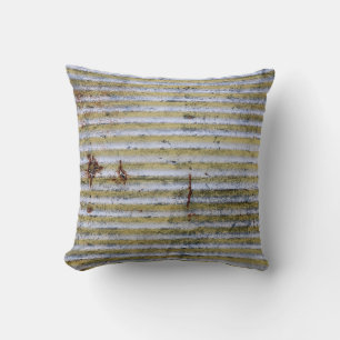 old rusty zinc grunge texture,vintage zinc texture throw pillow