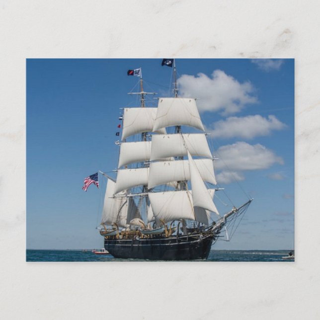 Old Sailing Ship Postcard (Front)