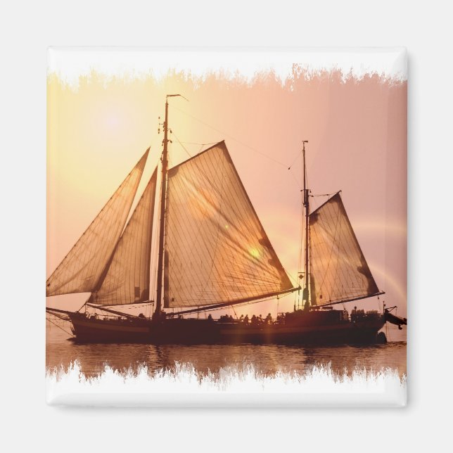 Old Sailing Ships Magnet (Front)