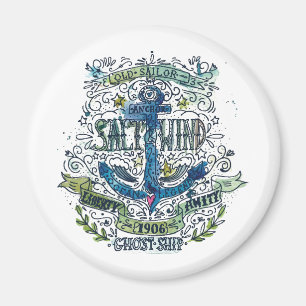 Old Sailor Anchor Poster Magnet