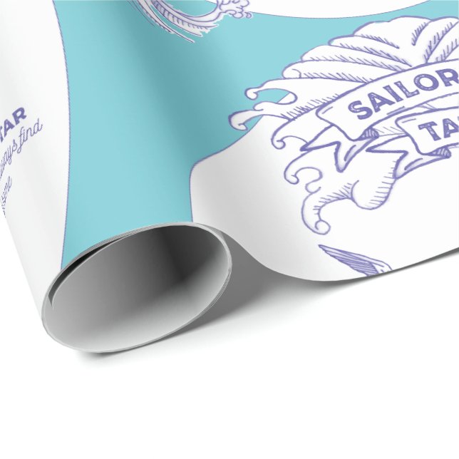 Old Sailor Tattoo Meanings Illustrated Gift Wrap (Roll Corner)