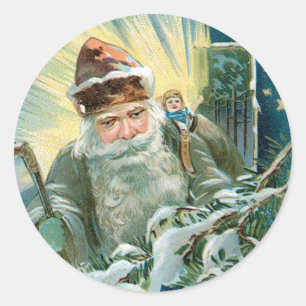 Old Saint Nicholas Classic Round Sticker