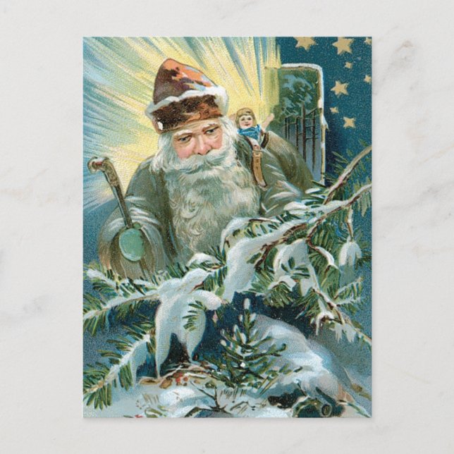 Old Saint Nicholas Holiday Postcard (Front)