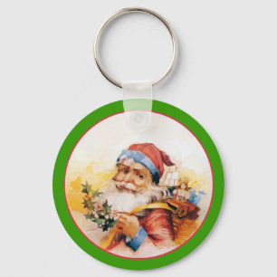 OLD SAINT NICK KEYCHAIN