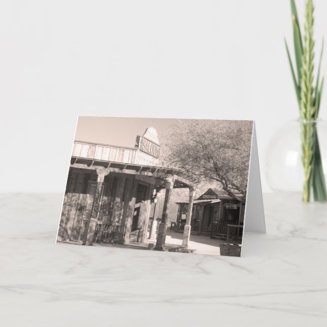 Old Saloon Gammons Gulch Arizona Greeting Card (Front)