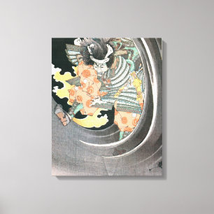 Old Samurai Painting Canvas Print
