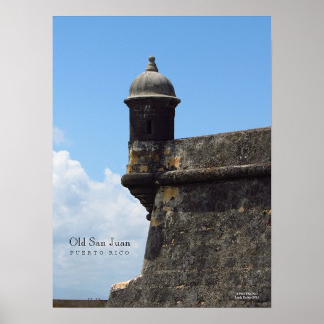 Old San Juan By The Sea Poster (Front)