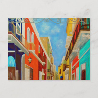 Old San Juan Fine Art Painting Postcard