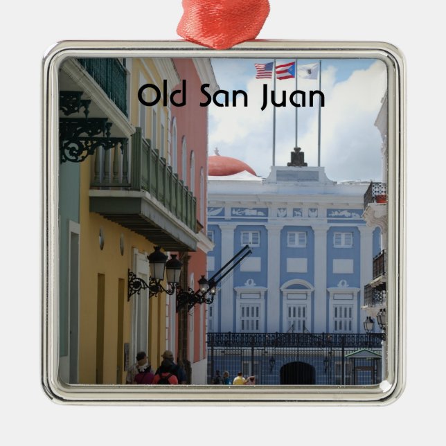 Old San Juan Metal Ornament (Front)