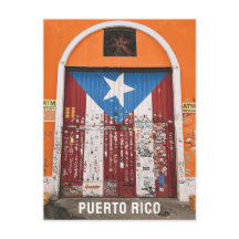 Old San Juan Puerto Rican Flag Street Art Door