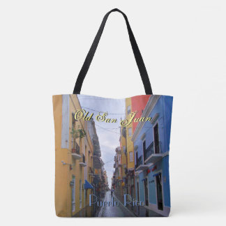 Old San Juan Puerto Rico Colourful Houses Tote Bag