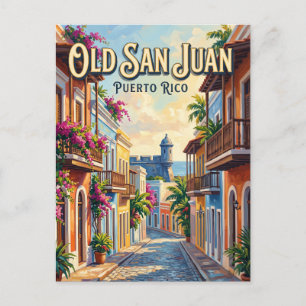 Old San Juan Puerto Rico Postcard