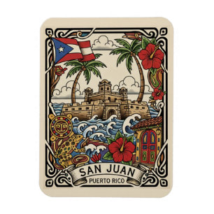 Old San Juan Puerto Rico Travel Magnet