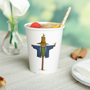 Old Scarecrow Paper Cups