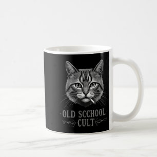Old Scchool Cult Funny Cat For Cool People And - F Coffee Mug