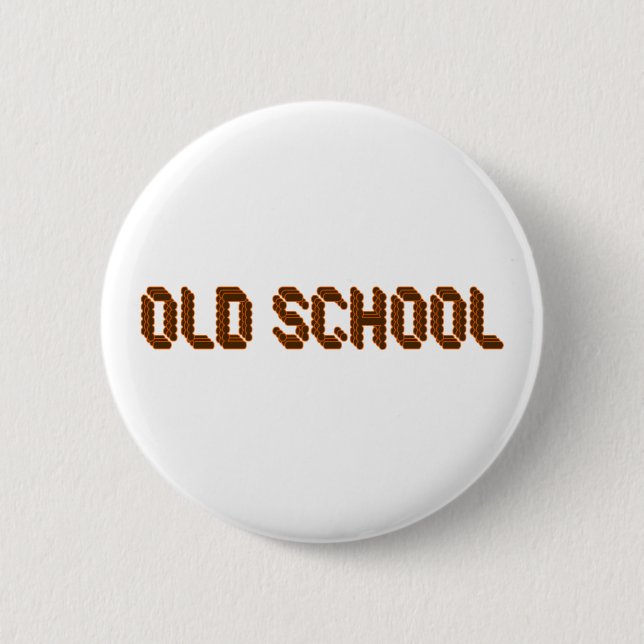 Old School 2 Inch Round Button (Front)