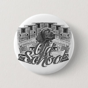 Old School 2 Inch Round Button