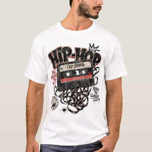 Old School 90s Hip Hop Cassette Tape Retro T-Shirt