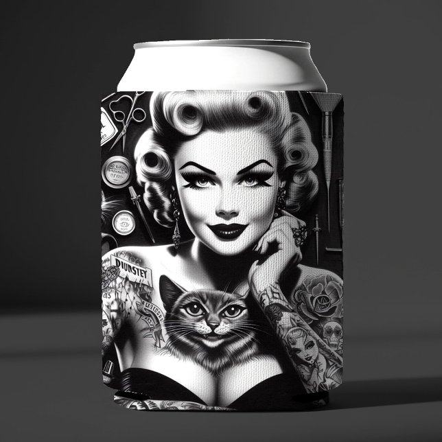 Old School Alternative Tattooed Girl Can Cooler (Creator Uploaded)